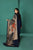 WINTER Nishat Blue Linen Embroidered three piece With Printed Wool Shawll - ph093