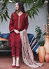 WINTER 3PC Dhanak suit with Embroidered Shawll - ph092