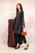 3PC Khaddar Embroidered Suit with Printed Wool Shawl - PH095